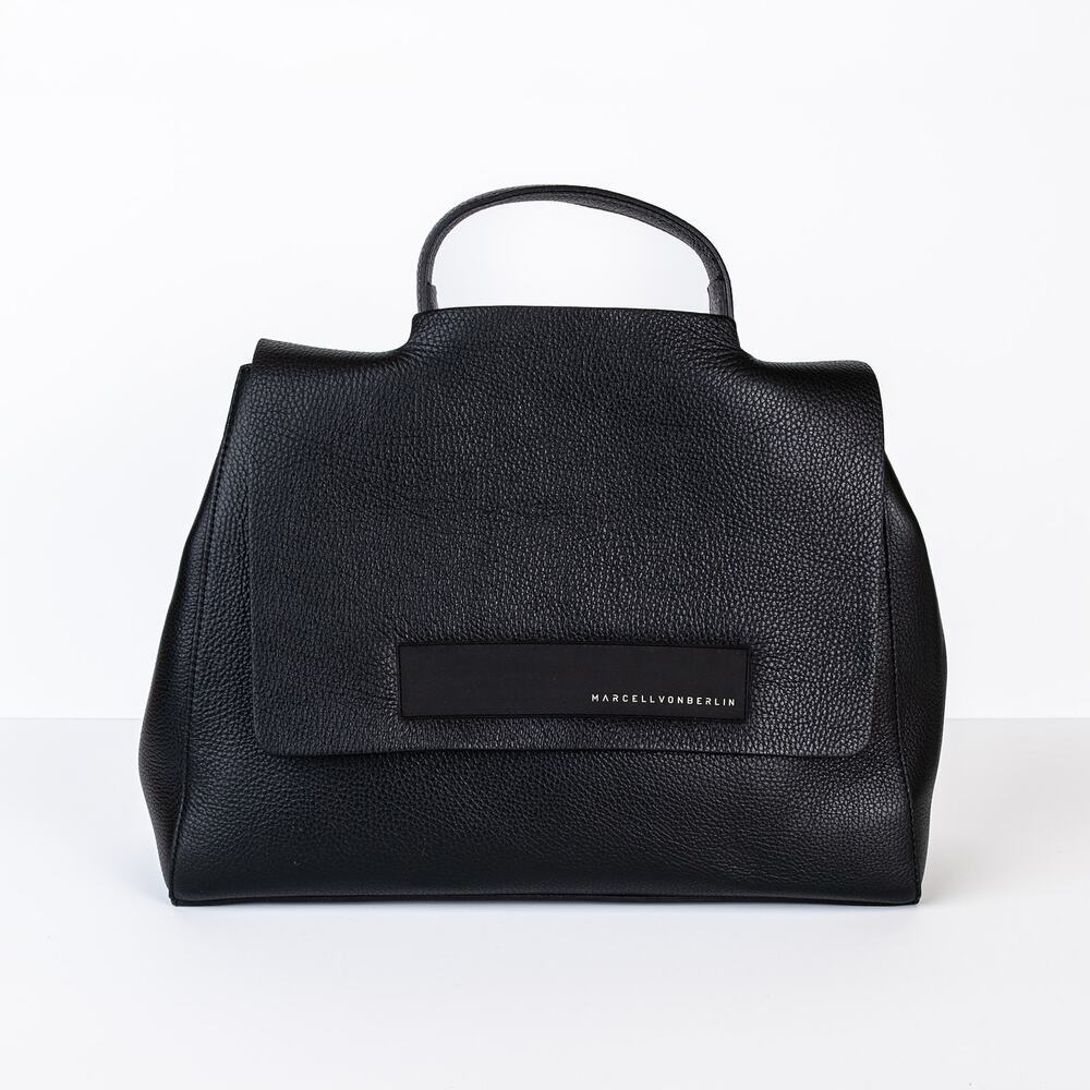 Marcell Von Berlin Leather Leather Top Handle Bag Convertible Strap Minimalist